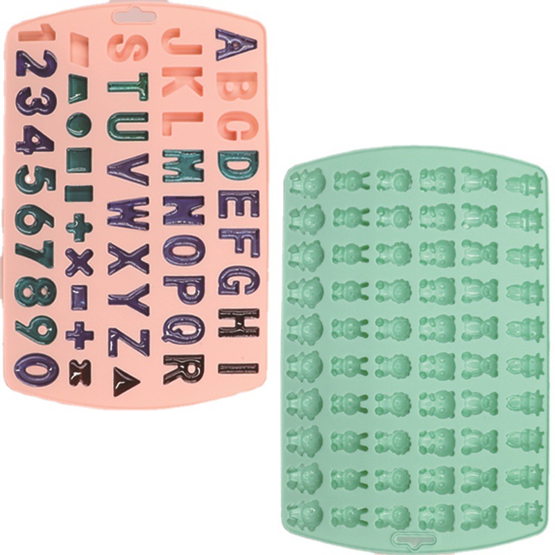 A から Z の文字のケーキを飾る BPA フリーの数字ケーキ ツール シリコン型