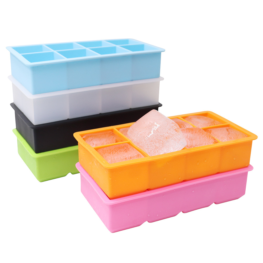 冷凍庫の簡単なリリースと柔軟な 8 キャビティ アイス キューブ メーカー
